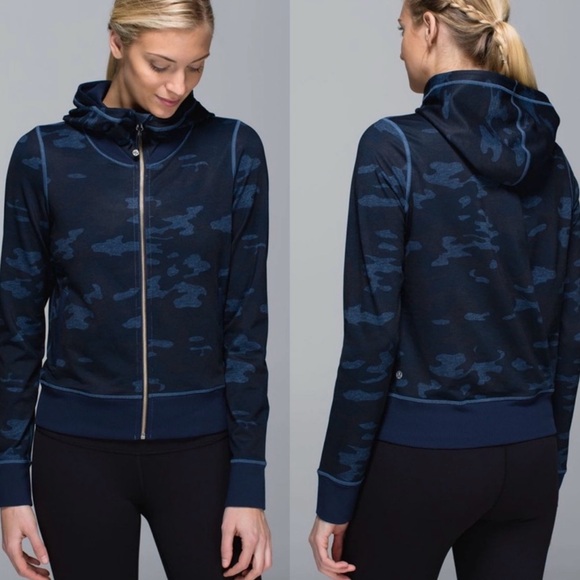 Lululemon Camo Scuba Jacket Hoodie - Picture 1 of 8